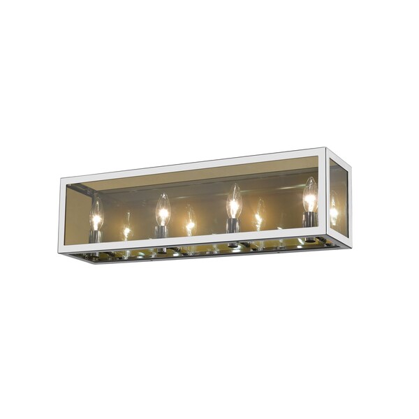 Z-Lite Infinity 4 Light Vanity, Chrome & Smoke 802-4V-CH - main